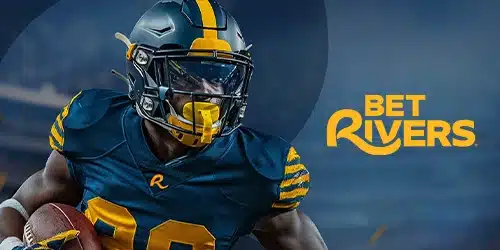 BetRivers banner showing NFL player